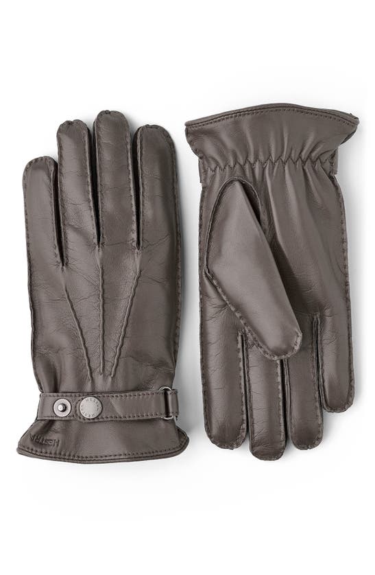 Hestra 'jake' Leather Gloves In Clay