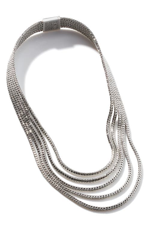 John Hardy Classic Chain Layered Necklace in Silver at Nordstrom, Size 16