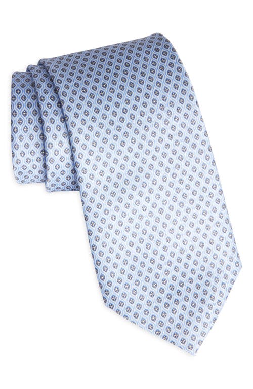 Neat Silk Tie in Light Blue