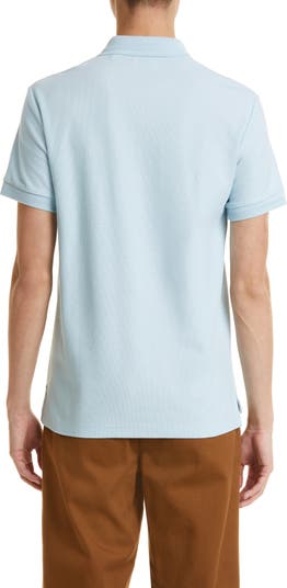 Burberry Blue Cotton Pique Short Sleeve Polo T-Shirt XXL Burberry