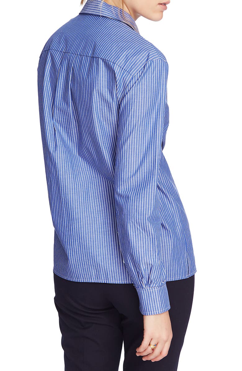 Court & Rowe Preppy Embroidered Stripe Shirt | Nordstrom