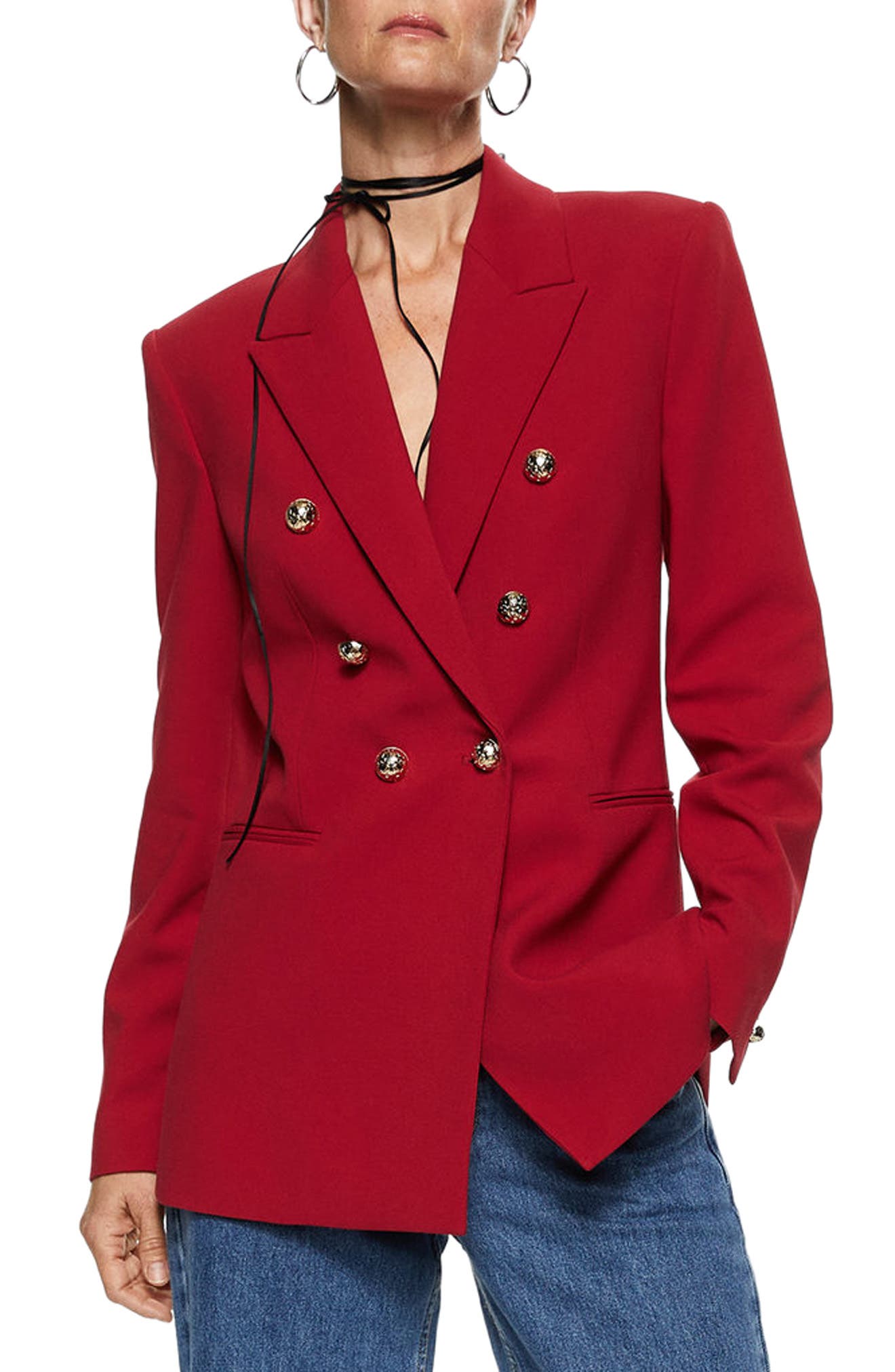 sport coats and suit jackets Womens Clothing Jackets Blazers Loulou Double-breasted Blazer in Red 