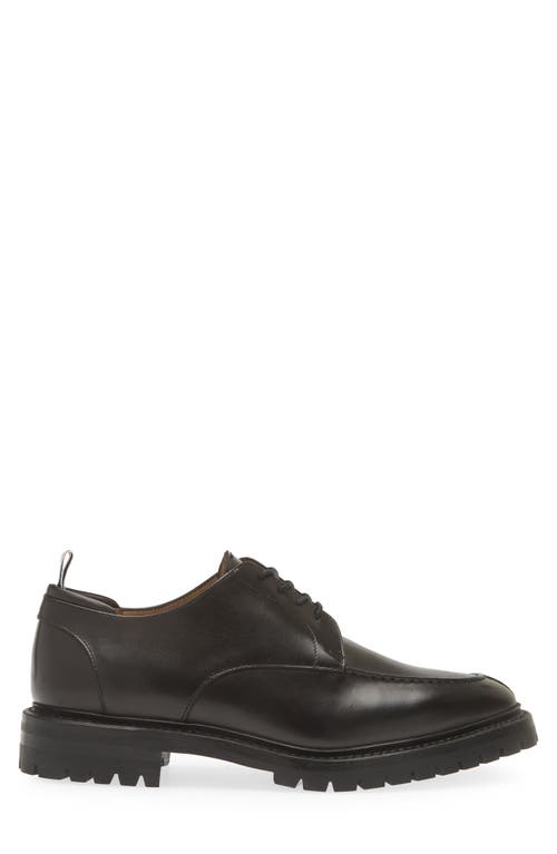 Shop Thom Browne Apron Toe Derby In Black