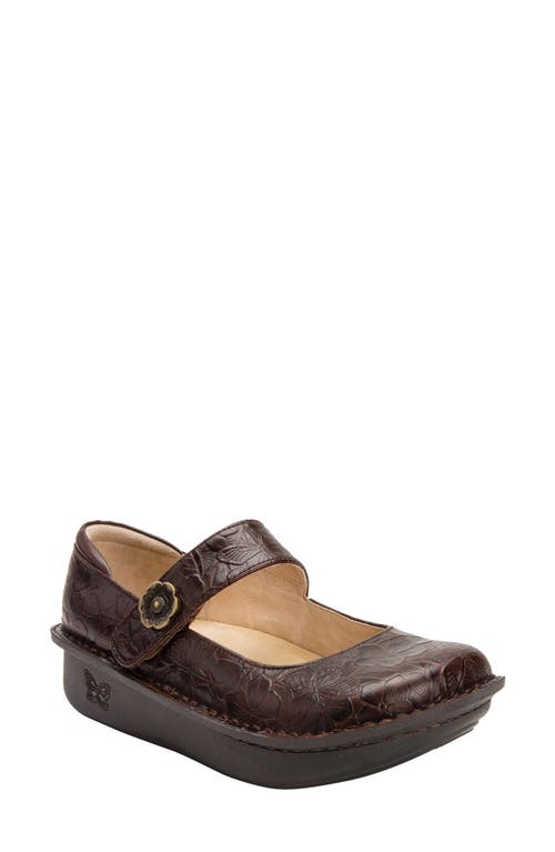 Paloma Platform Mary Jane in Flutter Chocolate Leather