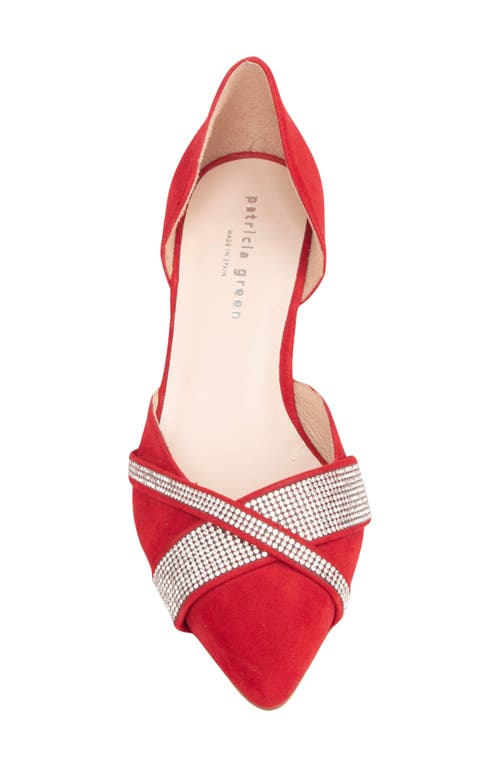 Shop Patricia Green Milan D'orsay Pump In Red Suede