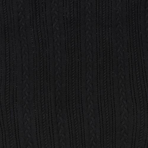 Hope & Henry Reversible Wrap Sweater In Black Reversible