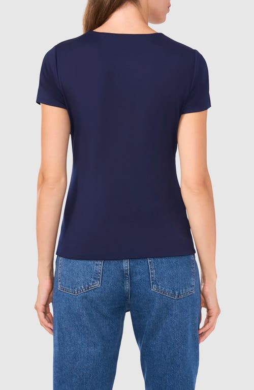 Shop Halogenr Halogen(r) Essential Compression T-shirt In Classic Navy Blue