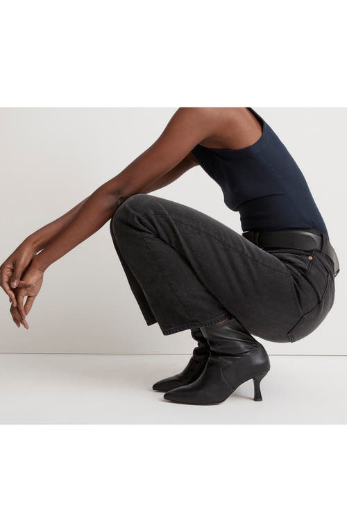 Madewell The Justine Ankle Boot In True Black