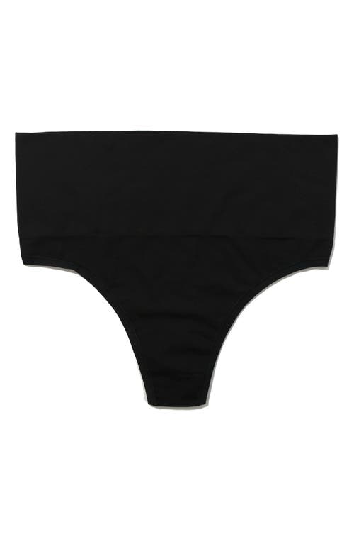 Shop Hanky Panky Body Mid Rise Thong In Black