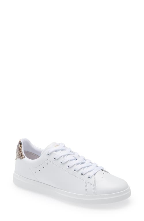 Shop Tory Burch Howell Court Sneaker In Titanium White/warm Roccia