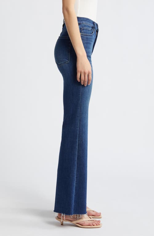 Shop Frame Le Easy Flare Raw Hem Jeans In Calvin