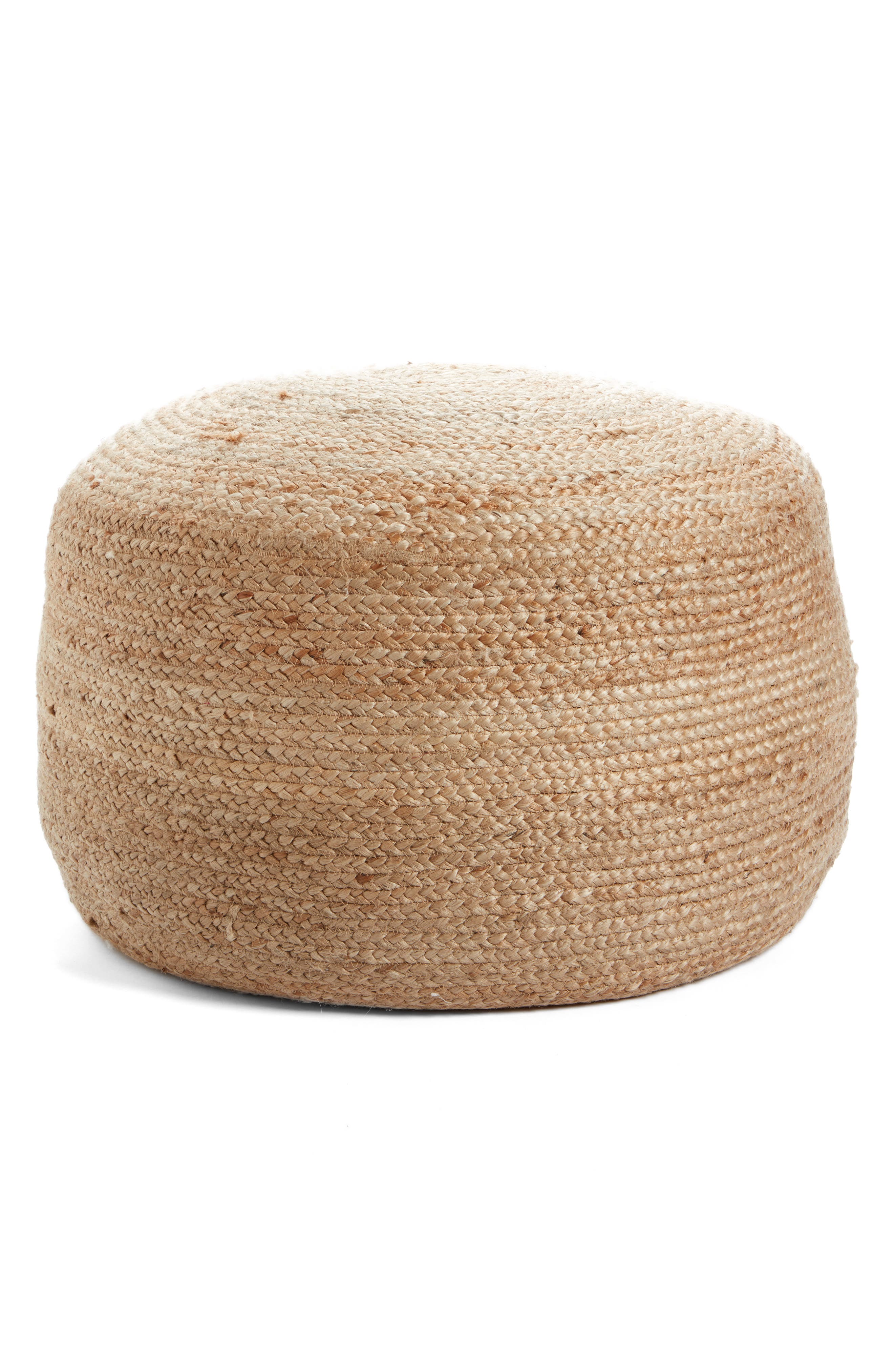 Nordstrom at Home Indoor/Outdoor Jute Pouf Nordstrom