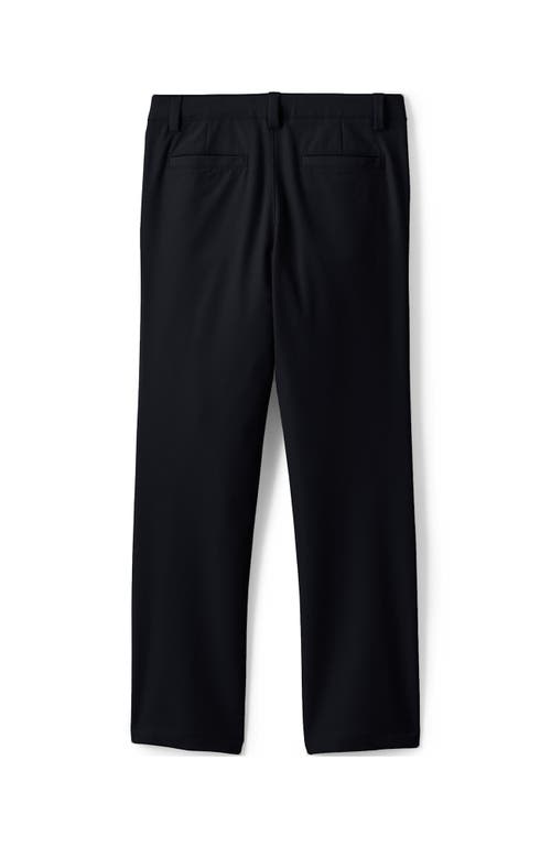 Shop Lands' End School Uniform Girls Active Performance Chino Pants In Black