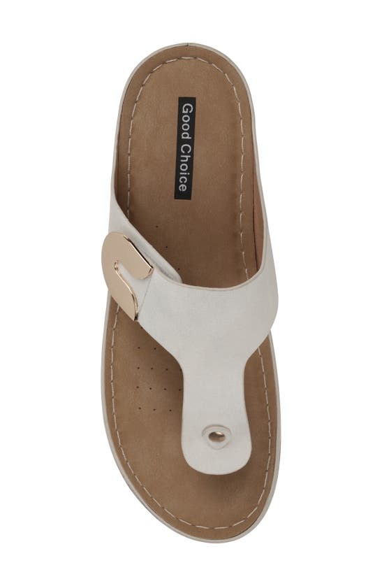 Good Choice New York Sam Hardware Sandal In White