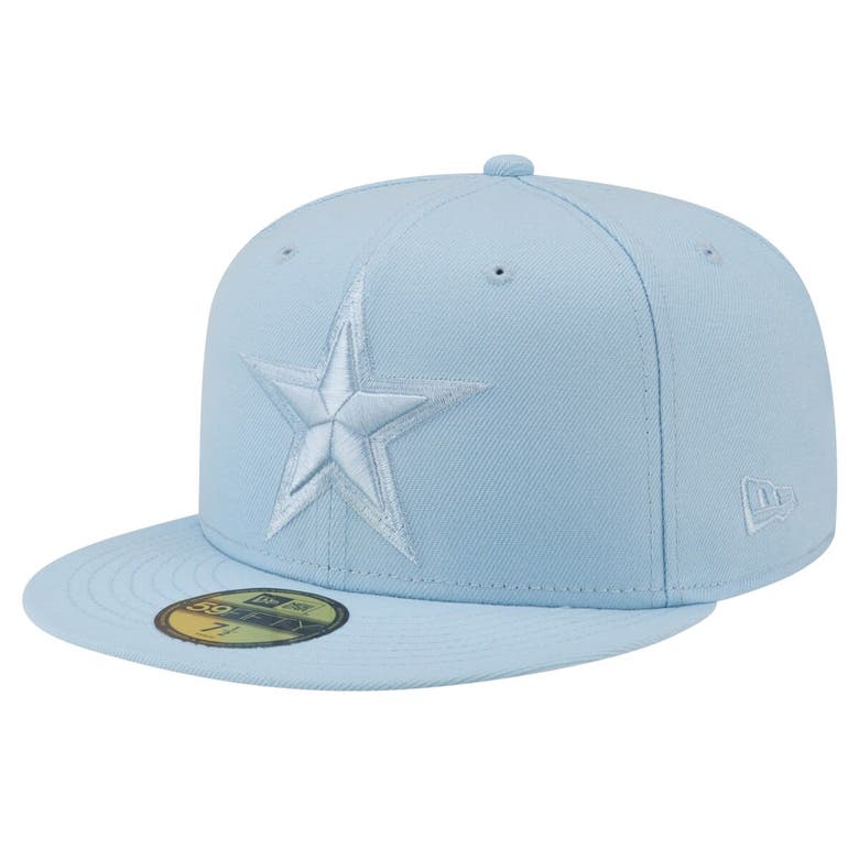 Shop New Era Light Blue Dallas Cowboys Color Pack 59fifty Fitted Hat