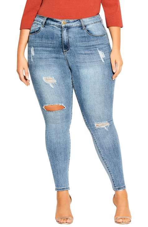 womens light blue jeans | Nordstrom