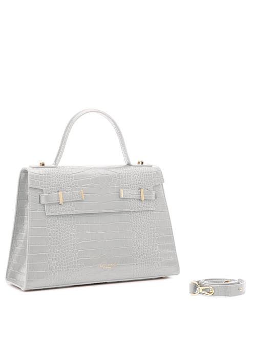 Shop Teddy Blake Ava Croco Gold 14" In Lightgrey