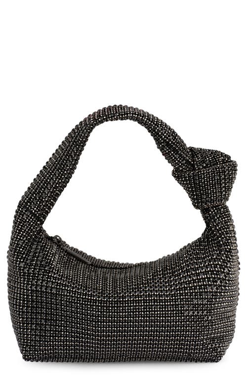 Polly Crystal Shoulder Bag in Black