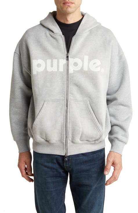 Purple Brand Beach Cotton Relaxed Fit Hoodie