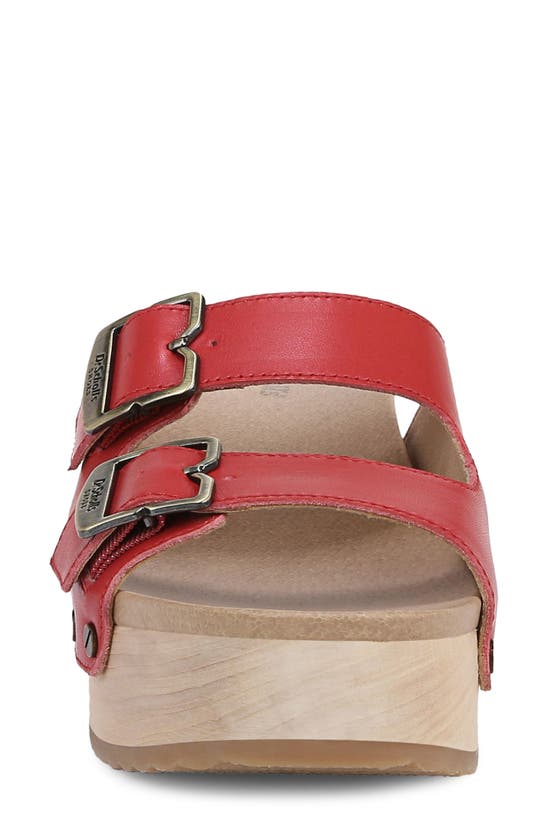 Dr. Scholl's Original Vibe Platform Slide Sandal In Heritage Red