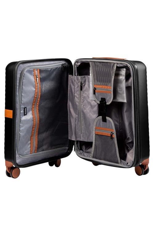 Champs Vintage Ii 20-inch Hardside Spinner Carry-on In Black