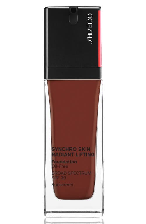 Shiseido Synchro Skin Radiant Lifting Foundation SPF 30 in 540 Mahogany at Nordstrom