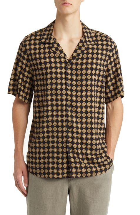 Monogram Pointelle Cotton Short-Sleeved Shirt - Men - Ready-to-Wear