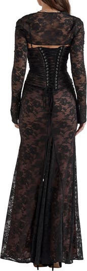 Artemis Long Sleeve Lace Maxi Dress