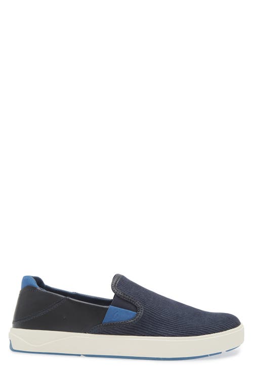 Shop Olukai Laeahi Kapa Slip-on In Trench Blue/channel Blue