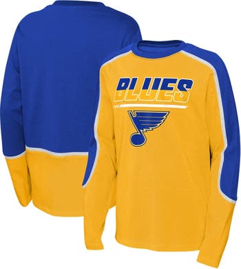Outerstuff Youth St. Louis Blues Pro Assist Long Sleeve T-Shirt