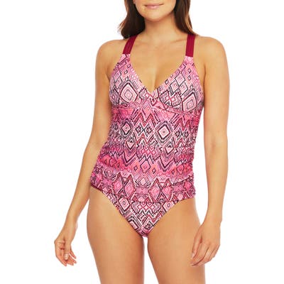 La Blanca Idealist Tankini Top, Pink
