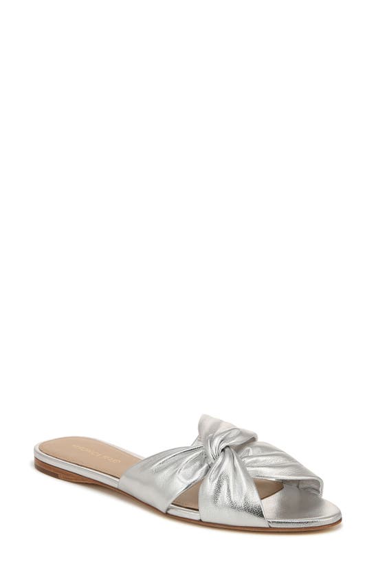 Shop Veronica Beard Seraphina Slide Sandal In Silver