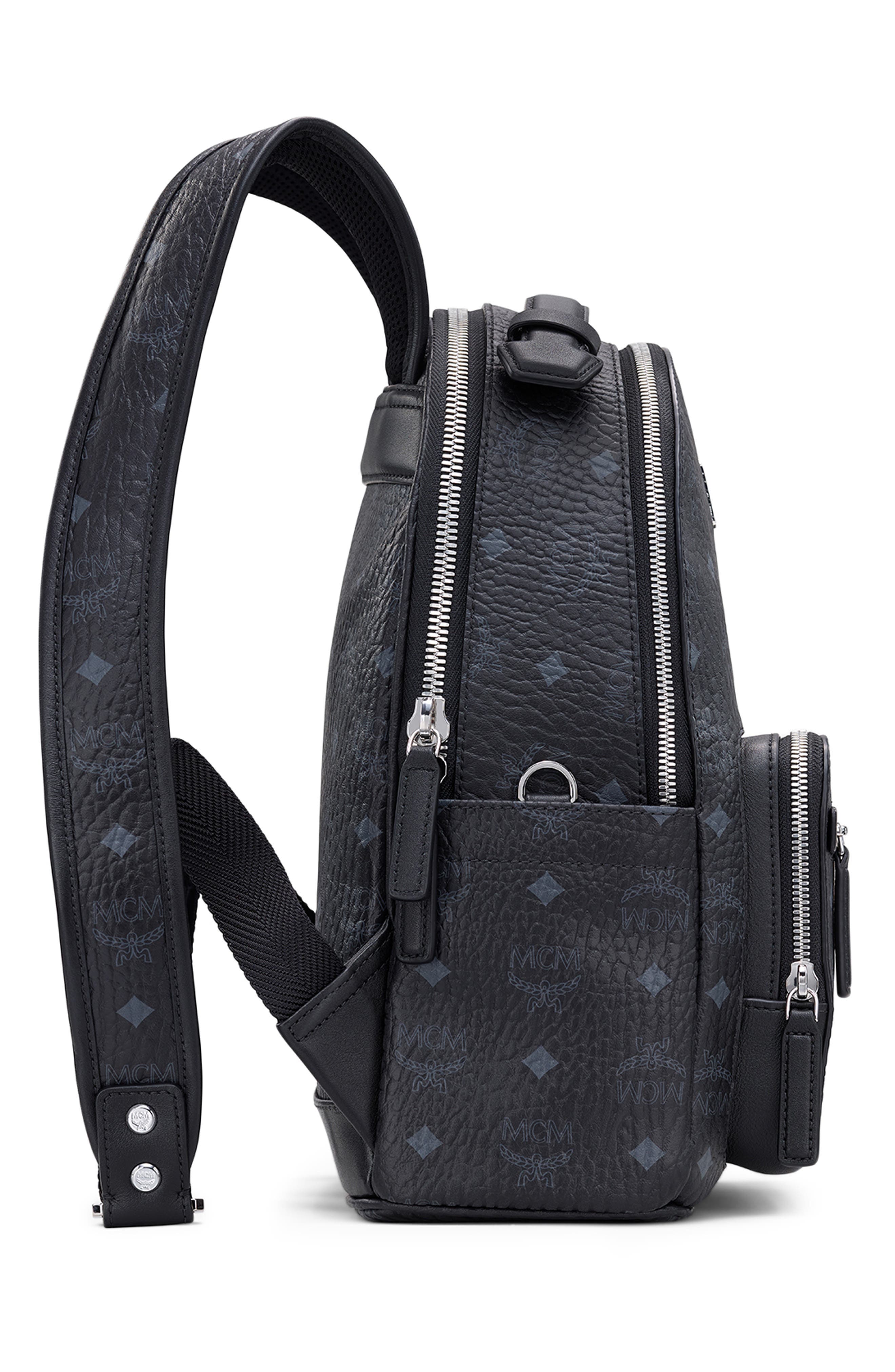 mcm backpack mini black