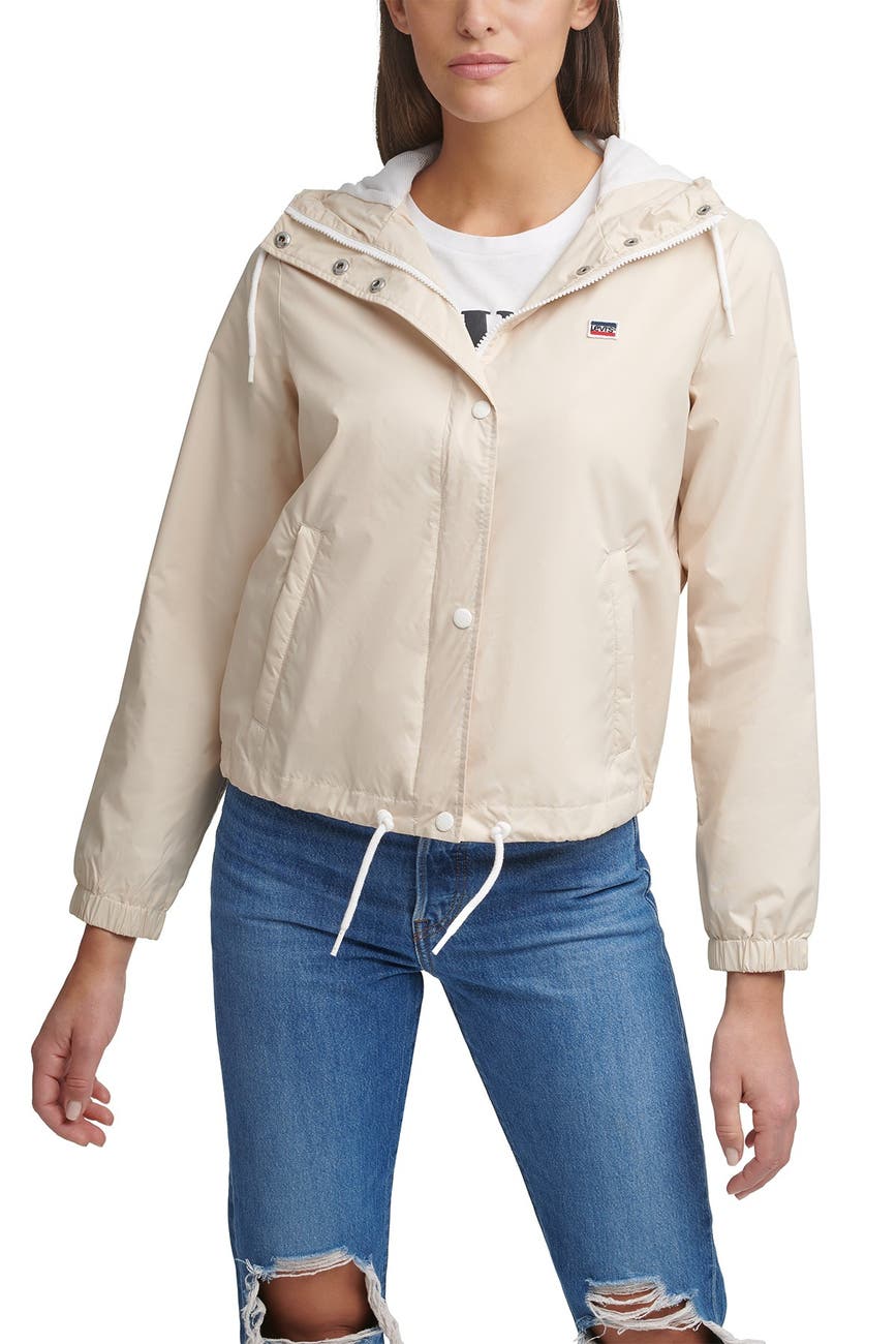 Levi's Hooded Zip Front Windbreaker Jacket Nordstrom Rack