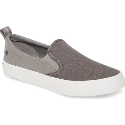 Sperry Crest Twin Gore Slip-On Sneaker, Grey