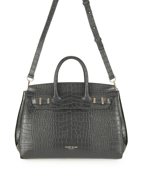Teddy Blake Gigi Croco Gold 13" In Dark Grey