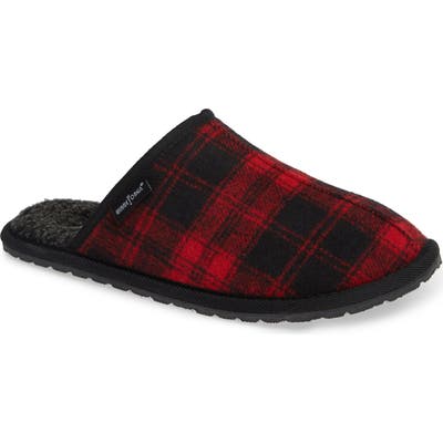 Minnetonka Franklin Scuff Slipper, Red