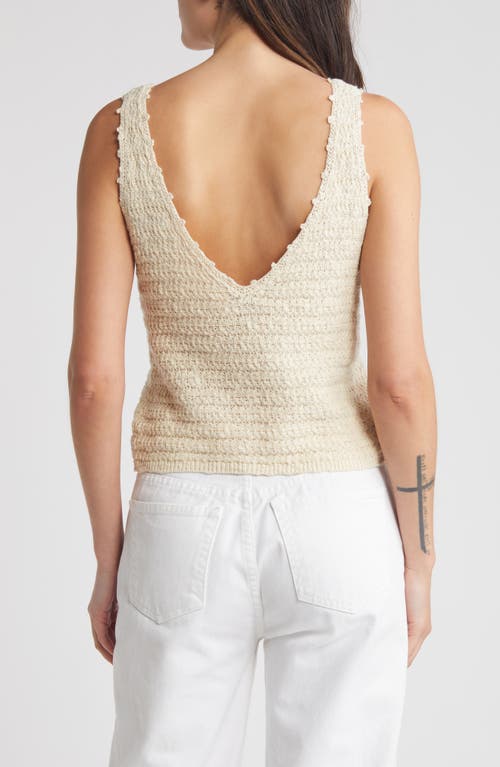 Shop Rails Matilde V-neck Sweater Tank In Oat