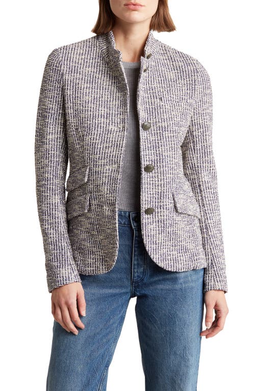 Shop Rag & Bone Slade Tweed Jacket In Navy