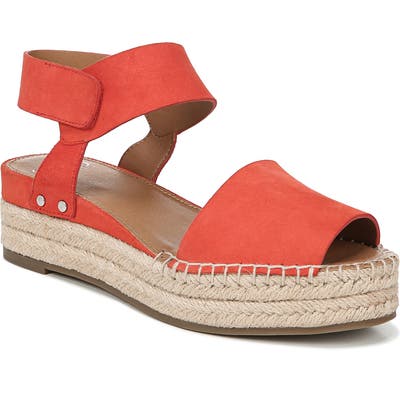 Sarto By Franco Sarto Oak Platform Wedge Espadrille- Pink