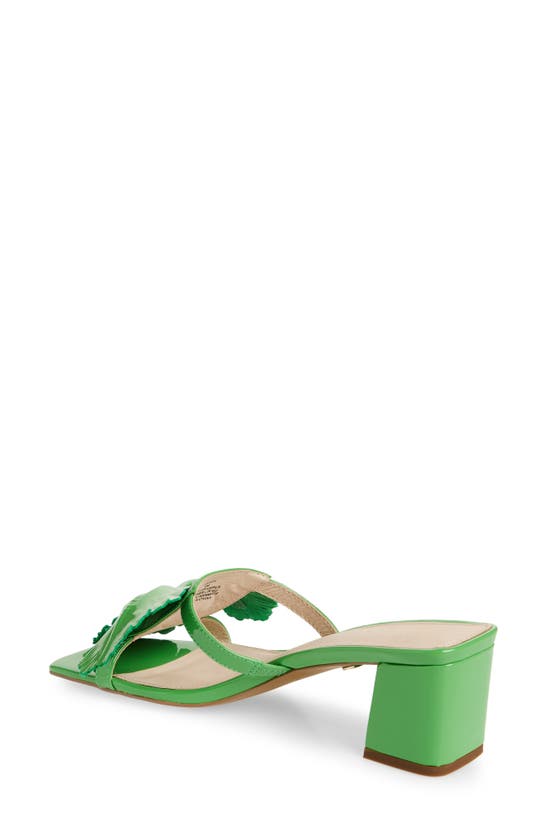 Shop Cecelia New York Happy Leather Sandal In Green Liquid Patent