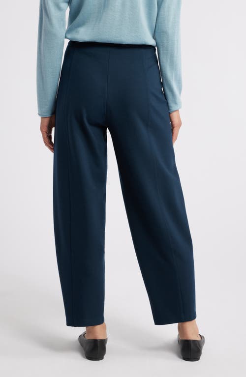 Shop Eileen Fisher Lantern Ankle Pants In Deep Adriatic