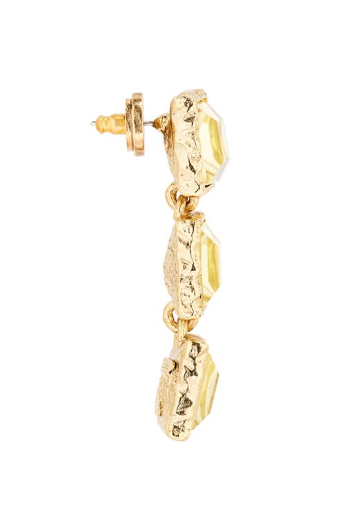 Shop Oscar De La Renta Tennis Drop Earrings In Jonquil