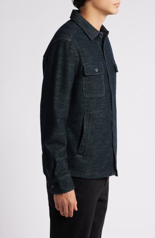 ROBERT BARAKETT ROBERT BARAKETT CALBRUN COTTON BLEND KNIT OVERSHIRT 