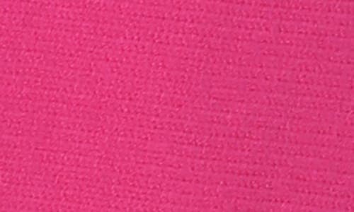 Rain And Rose Mock Neck Boxy Sweater In Fuchsia