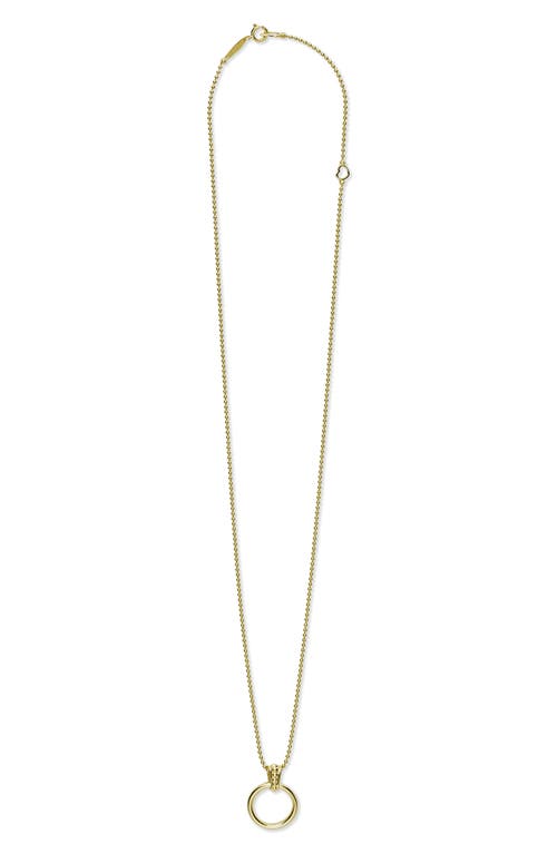 LAGOS Meridian Circle Pendant Necklace in Gold at Nordstrom