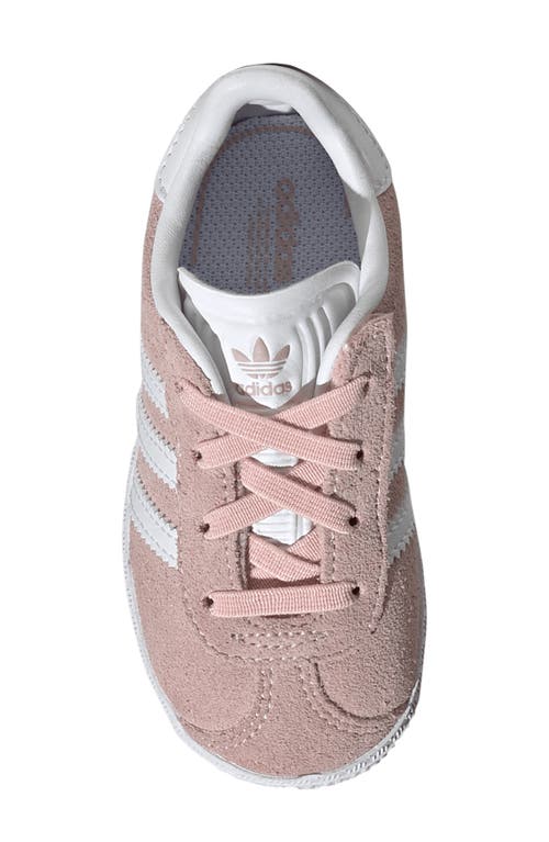 Shop Adidas Originals Adidas Kids' Gazelle Sneaker In Icey Pink/white