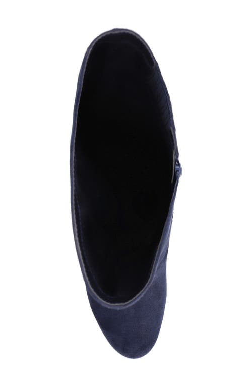 Bella Vita Rima Plus Knee High Boot In Navy Suede
