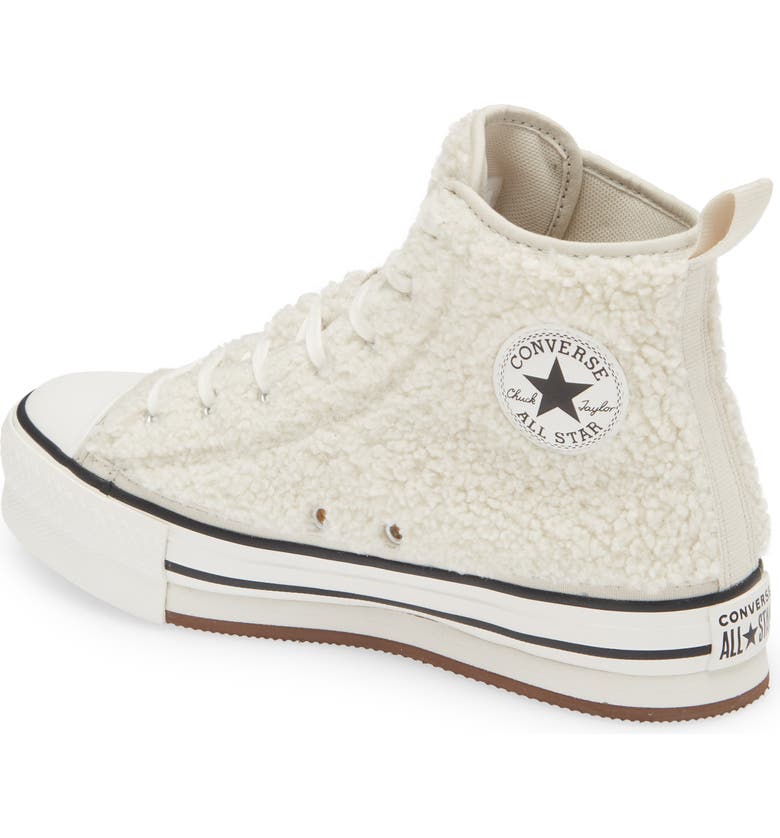 Converse Kids' Chuck Taylor® All Star® Eva Lift Faux Fur High Top Sneaker |  Nordstrom