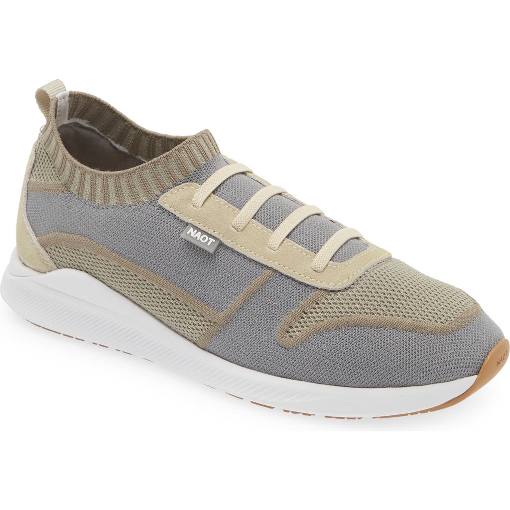 Naot Adonis Slip-on Sneaker In Beige/grey Knit